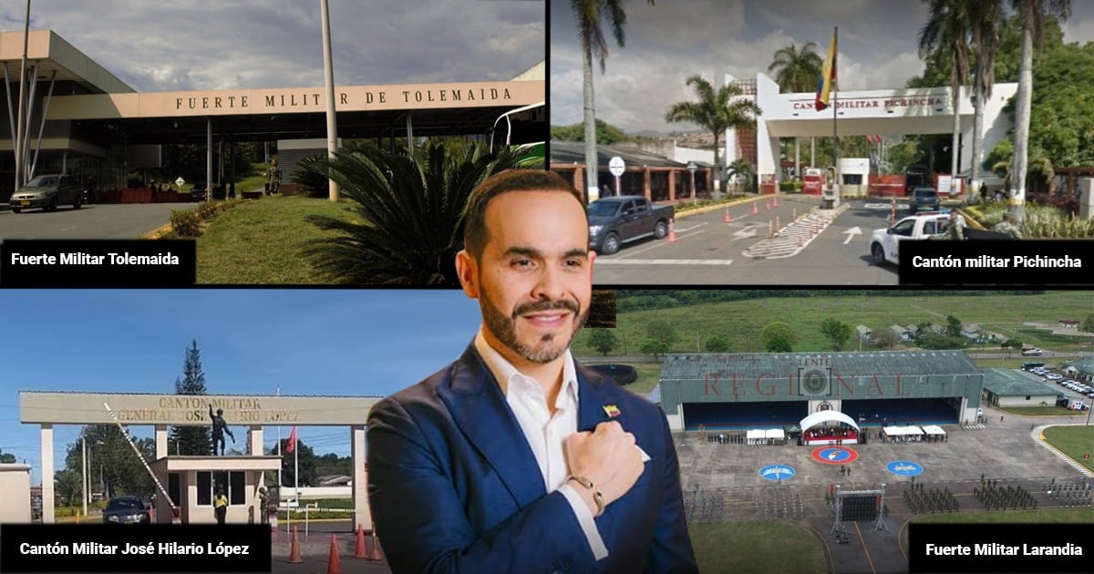  - Las guarniciones militares donde Abelardo podría tomar posesión como presidente el 7 de agosto