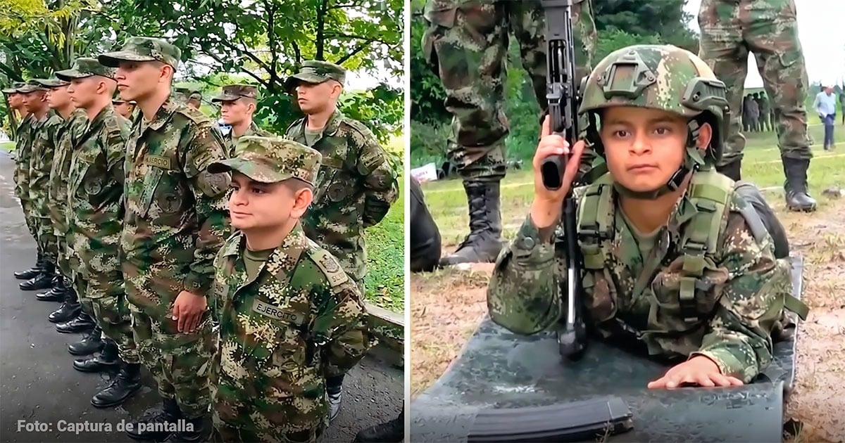 Soldado más bajo del Ejército Colombia - La persistencia del paisa que pese a sus 1,30 mt. de estatura cambió las reglas del Ejército y pudo ser soldado
