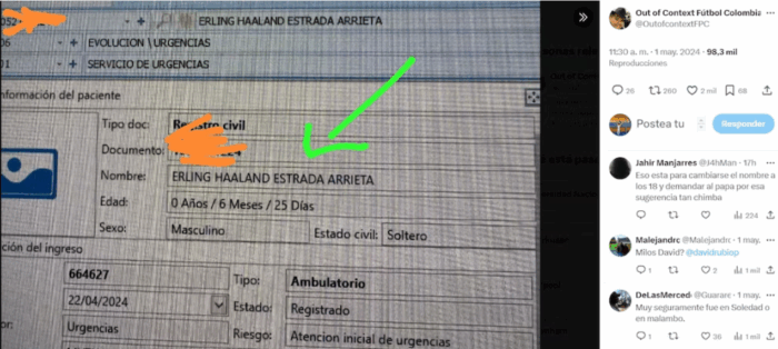  - El Carmen de Bolívar se volvió el epicentro de los niños registrados como Erling Haaland