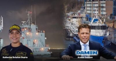 Marinos holandeses construyeron el gran buque que traerá de Miami 400 toneladas de donaciones