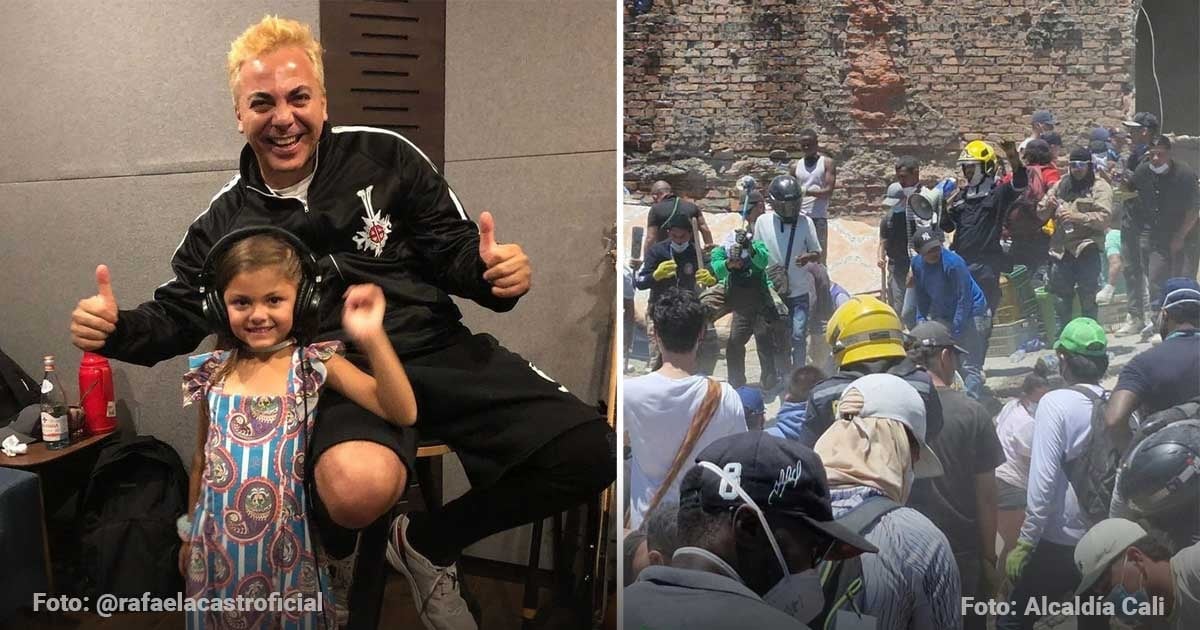  - Cómo la familia del cantante mexicano Cristian Castro salió ilesa del terremoto en Colombia