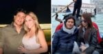 Smiling couple posing together at night by a waterfront on the left panel. - La infidelidad de Nicolás Petro prendió el incendio que tiene enfrentadas y cerca de la cárcel a su esposa y a su ex