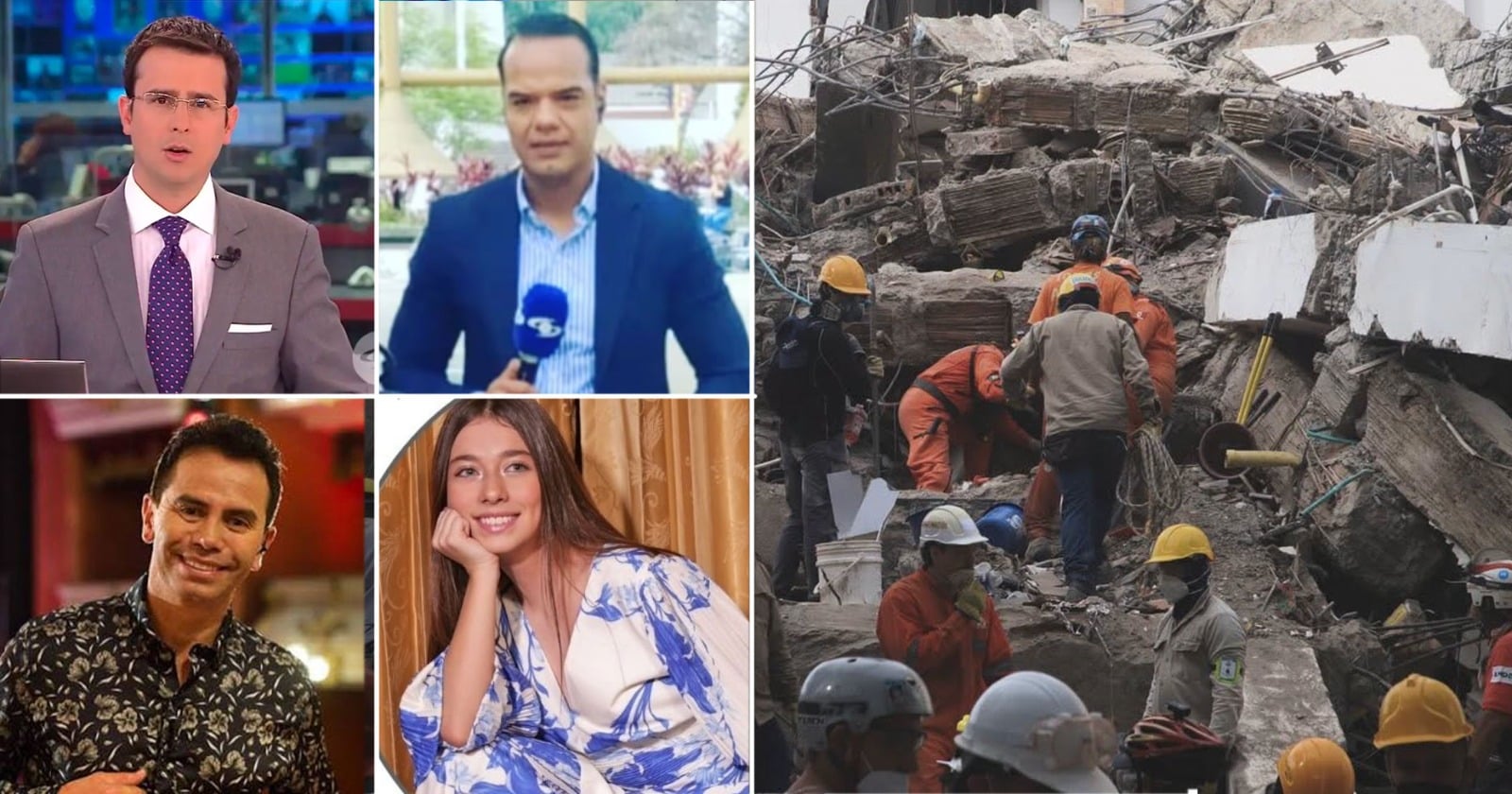 Famosos que sufrieron con el terremoto - José Fernando Patiño y otros famosos que perdieron a sus familiares o que los siguen buscando luego del terremoto
