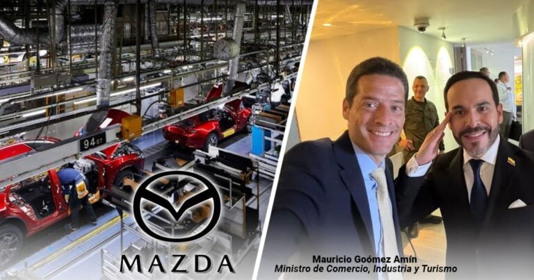 Las2orillas.co: Historias, voces y noticias de Colombia Mazda factory assembly line with red cars on a moving production line. - Las2orillas.co: Historias, voces y noticias de Colombia