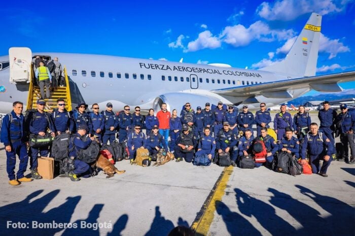 El Grupo USAR de los Bomberos de Bogotá apoyará la emergencia en las ciudades más afectadas por el terremoto. Grupo