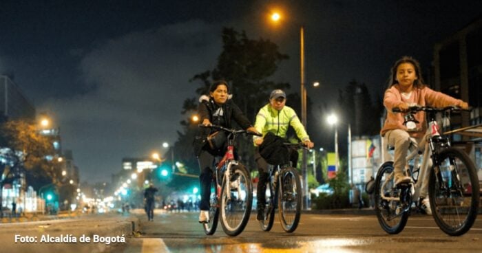 Las vías de Bogotá que estarán cerradas a partir de las seis de la tarde por ciclovía nocturna - Las vías de Bogotá que estarán cerradas a partir de las seis de la tarde por ciclovía nocturna