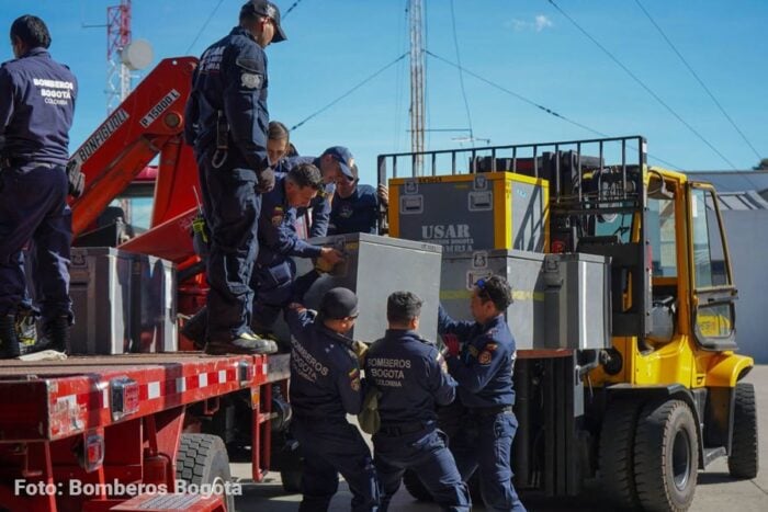 El Grupo USAR de los Bomberos de Bogotá apoyará la emergencia en las ciudades más afectadas por el terremoto. Grupo