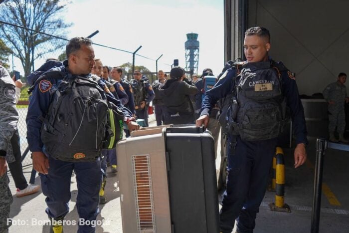 El Grupo USAR de los Bomberos de Bogotá apoyará la emergencia en las ciudades más afectadas por el terremoto. Grupo