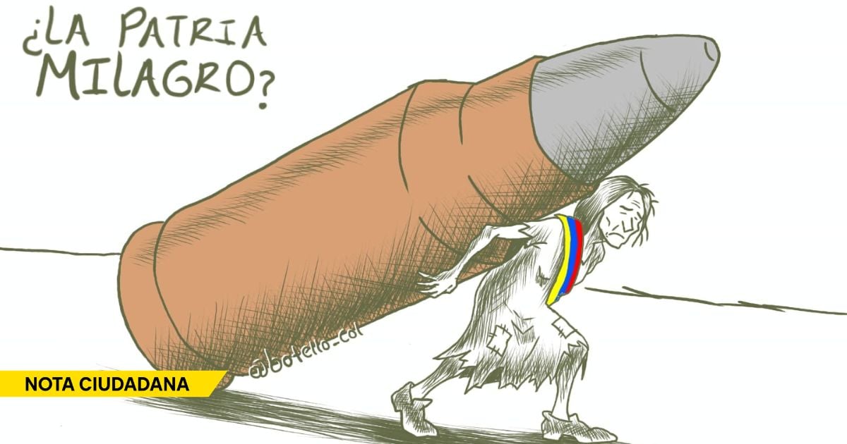  - Caricatura: ¿La patria milagro?