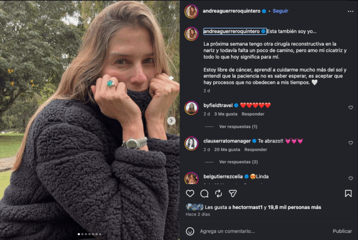 La dura batalla contra el cáncer que terminó ganando la periodista Andrea Guerrero - La dura batalla contra el cáncer que terminó ganando la periodista Andrea Guerrero