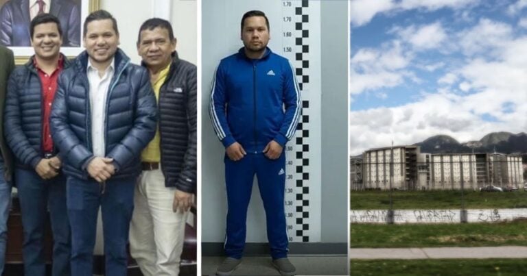 Las2orillas.co: Historias, voces y noticias de Colombia Three men in jackets posing indoors for a group photo, smiling at the camera on the left panel. - Las2orillas.co: Historias, voces y noticias de Colombia