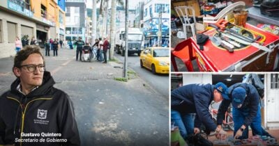 Celulares robados, cuchillos, pistolas y más fue lo que la alcaldía le encontró a vendedores ambulantes en Usaquén