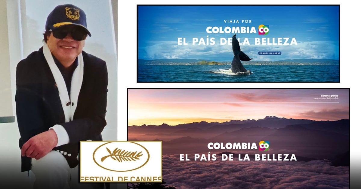  - Petro cogió avión para recibir en Cannes el premio al video "Colombia País de la belleza" que se hizo en su gobierno