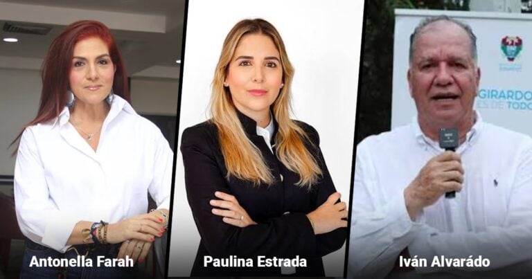 Las2orillas.co: Historias, voces y noticias de Colombia Left to right: Antonella Farah, Paulina Estrada, and Iván Alvarado in a three-panel collage; professional headshots. - Las2orillas.co: Historias, voces y noticias de Colombia