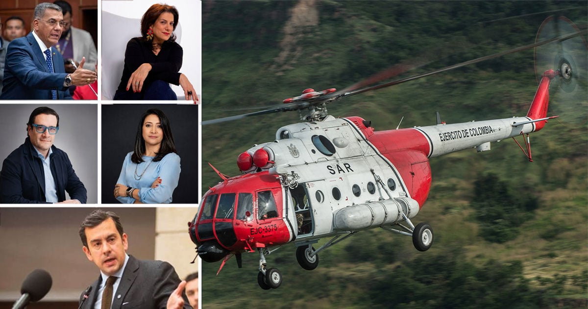  - El helicóptero de la Operación Jaque que sacaron de Tolemaida para mover 5 ministros desde Bogotá a Facatativá