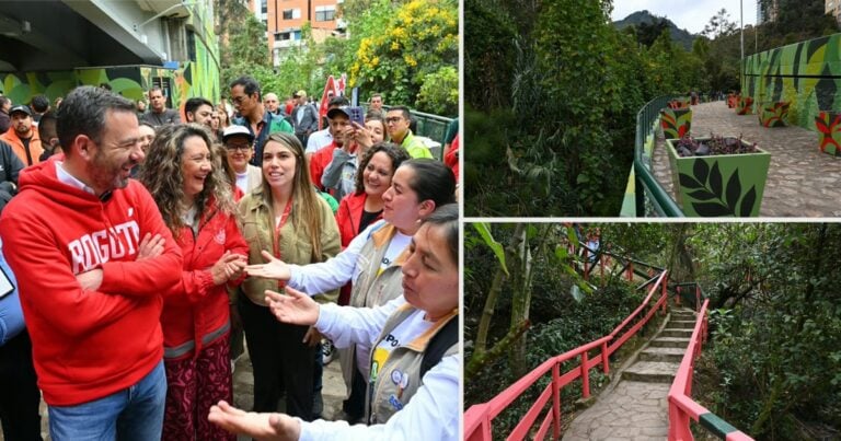 Las2orillas.co: Historias, voces y noticias de Colombia Group of people chatting and laughing at an outdoor event, with a man in a red hoodie in the foreground. - Las2orillas.co: Historias, voces y noticias de Colombia